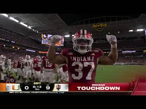 Hoosiers score the FIRST TOUCHDOWN of the CFP National Championship | ESPN College Football