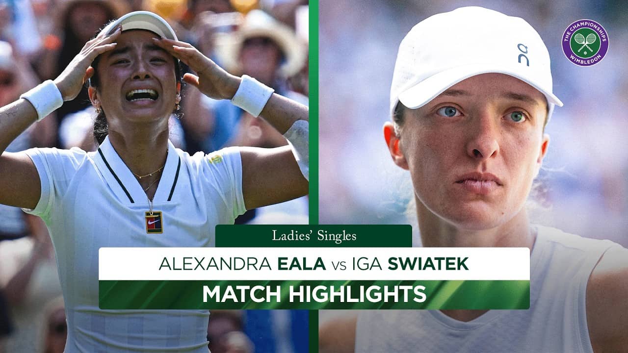 Filipino History! Alexandra Eala vs Iga Swiatek | Match Highlights | Wimbledon 2026