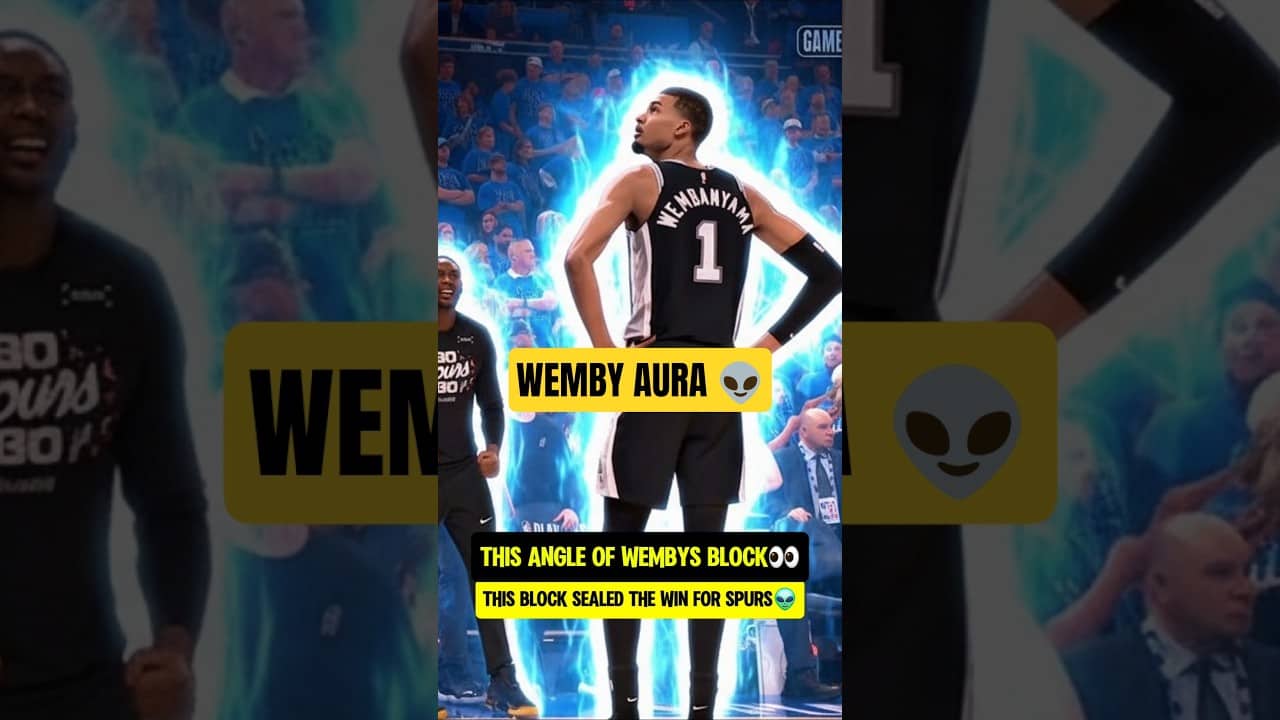 Wemby felt the AURA after his BLOCK👽
