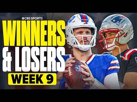 Biggest WINNERS & LOSERS From NFL Week 9 | Allen Tops Mahomes, Maye Playing at MVP Level