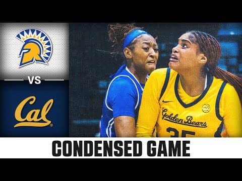 San Jose State vs. Cal Condensed Game| 2025-26 ACC Women's Basketball