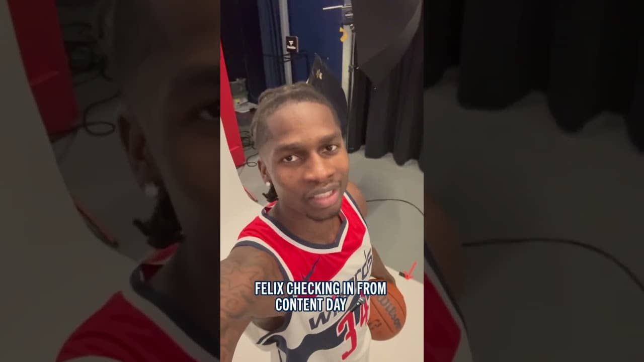 Quick shoutout from Felix 🤳 #nba #selfie #washingtonwizards #felixokpara #shorts