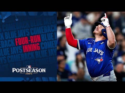 Blue Jays STORM back! Toronto strikes for 4 runs in the 4th to take a lead in World Series Game 3! 🔥