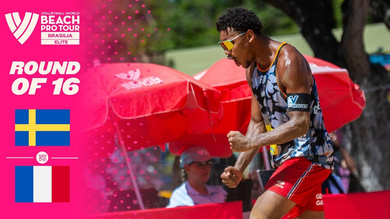 Hölting Nilsson/Andersson vs. Chouikh/Genevieve-Gardoque - Round of 16 HL| Brasilia 26 #BeachProTour