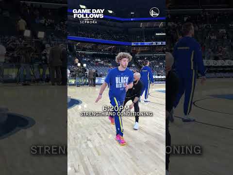 Brandin Podziemski's Game Day Routine | #shorts