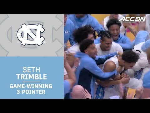 Seth Trimble Hits The Game-Winning 3 For North Carolina Over Duke