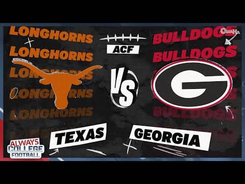 Texas vs. Georgia PREVIEW 🍿 Has Arch Manning hit his stride? 📈 | Always College Football