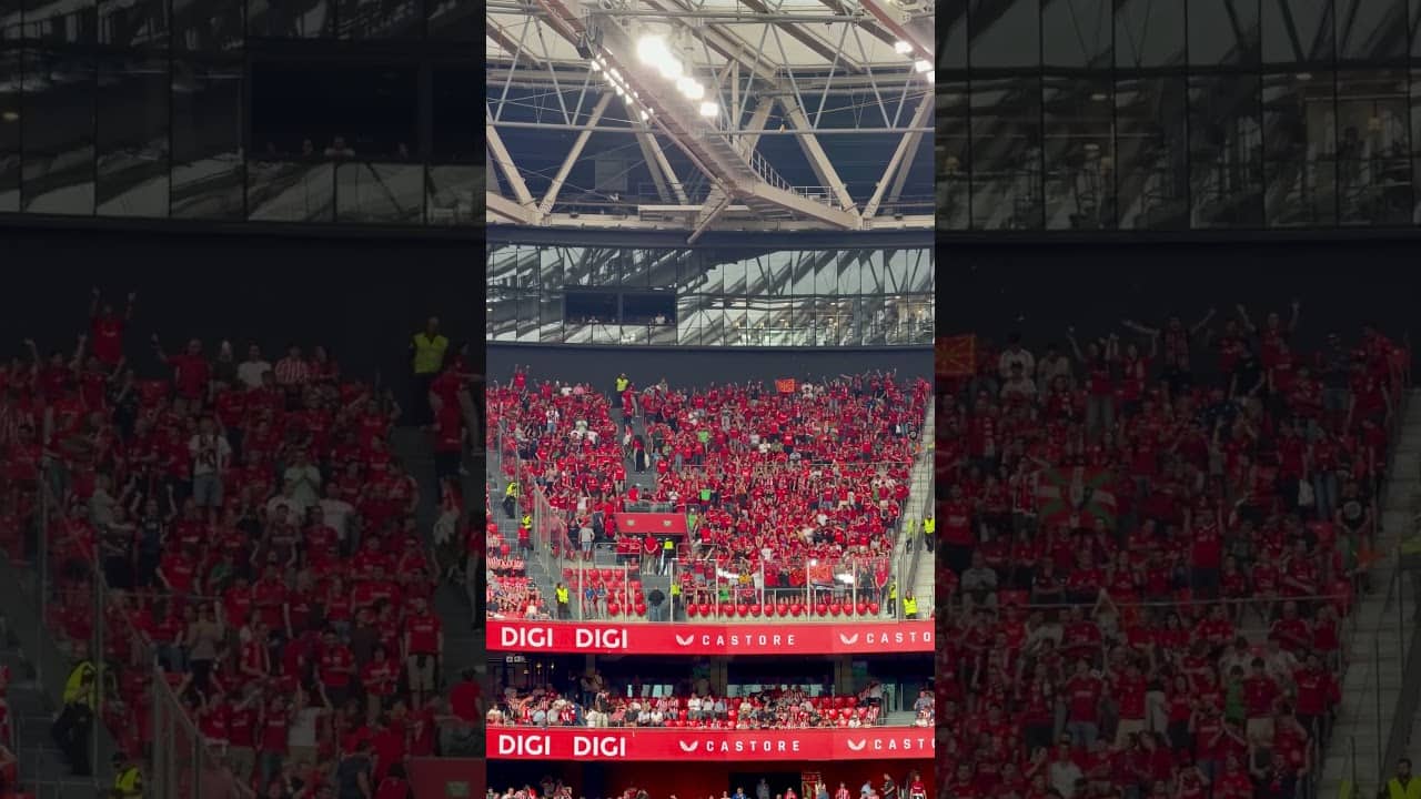 La afición de Osasuna en San Mamés durante el #AthleticOsasuna | Club Atlético Osasuna
