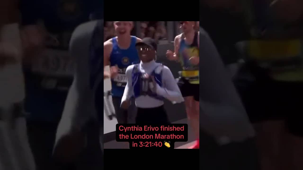 'Wicked' star Cynthia Erivo was MOVING at the London Marathon šØ (via @CynthiaErivo/IG)
