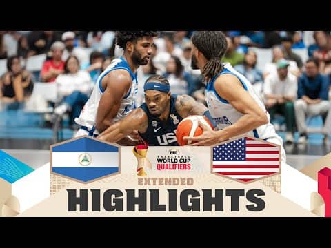 Nicaragua 🇳🇮 v United States 🇺🇸 | Extended Highlights | FIBA Basketball World Cup 2027 Americas