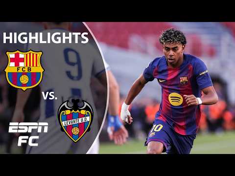 CLEAN SHEET VICTORY ✔️ Barcelona vs. Levante | LALIGA Highlights | ESPN FC
