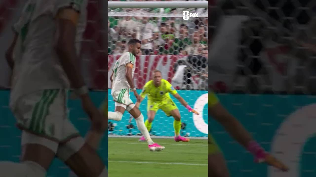 Riyad Mahrez comes THROUGH for Algeria 🇩🇿
