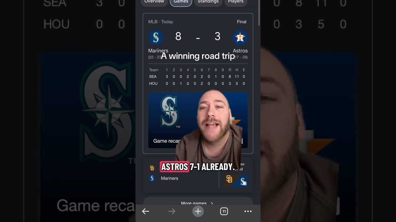 Mariners Take Down Astros in series finale in Houston