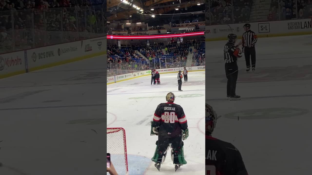 WHL Prospects Game fight 🥊