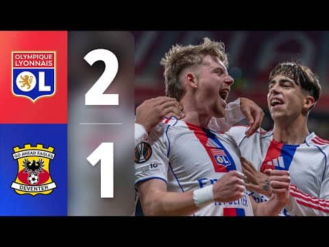 Résumé OL - Go Ahead Eagles : Nos Gones gardent la tête en Europa League (2-1)