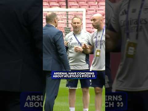 Arsenal launched a complaint to UEFA on the length of the grass at the Metropolitano 😳
