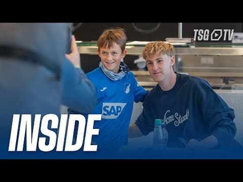 Auf Autogrammjagd in der PreZero Arena 📝📸 |  Hoffis Winterfeier bringt Kinderaugen zum Leuchten