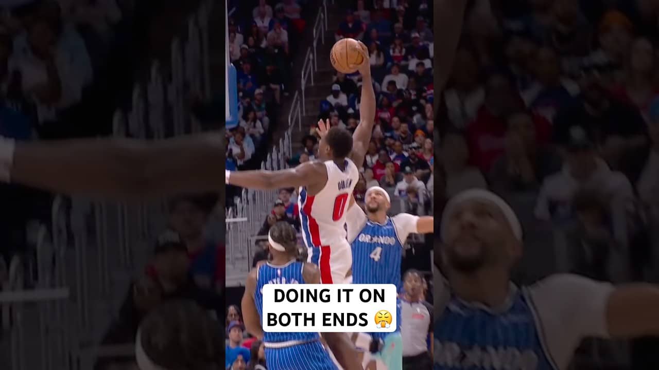 The Pistons turn defense into offense 😤