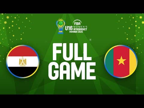 LIVE - Egypt v Cameroon | FIBA U16 Women's AfroBasket 2025 | Group Phase