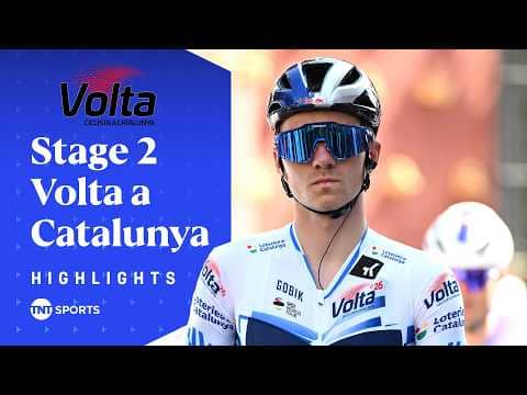 PERFECT TIMING! 🙌 | Men's 2026 Volta a Catalunya Stage 2 Race Highlights | TNT Sports Cycling
