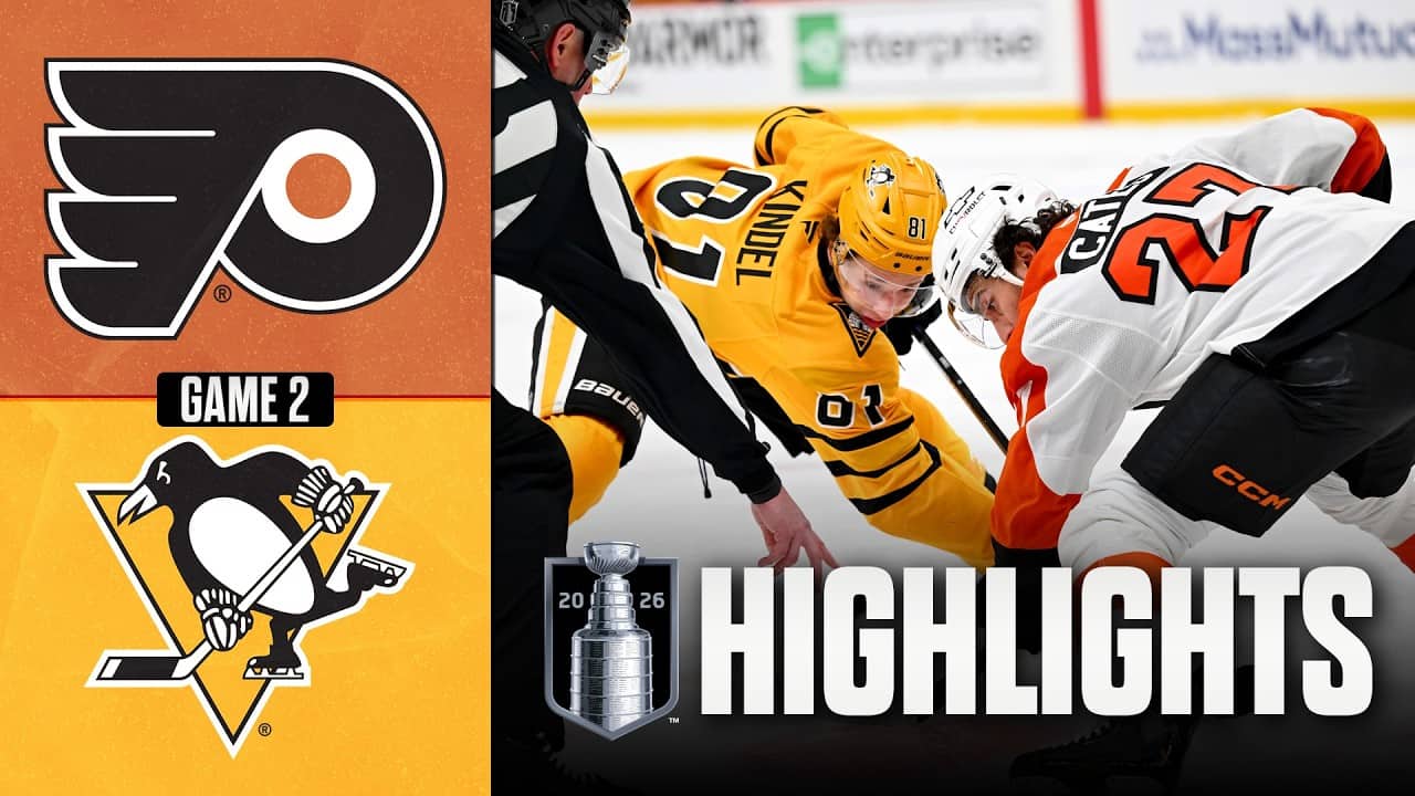 Flyers vs. Penguins | NHL Playoff Highlights | Game 2 | April 20, 2026