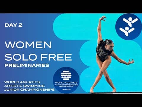Women’s Solo Free Preliminaries | Artistic Swimming Junior Worlds 2024