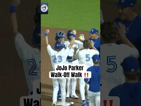 Top prospect JoJo Parker’s first career professional walk-off! #BlueJays