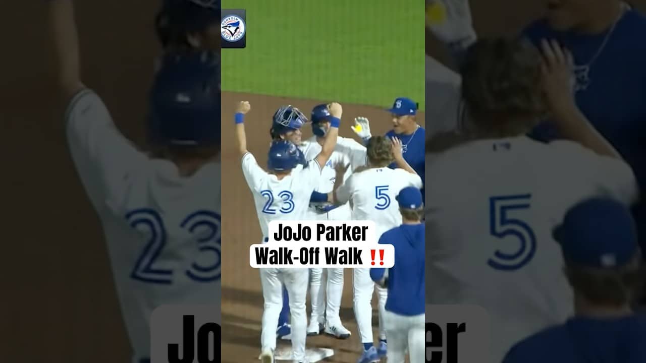 Top prospect JoJo Parker’s first career professional walk-off! #BlueJays