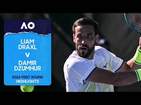 Liam Draxl v Damir Dzumhur Highlights | Australian Open 2026 First Round
