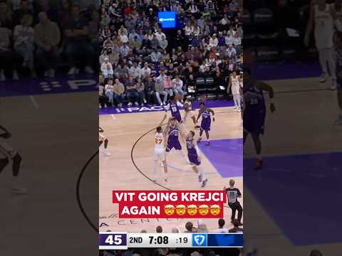 5-for-5 on threes again he is NUCLEAR 🔥🔥🔥🔥🔥 #hawks #vitkrejci #nba