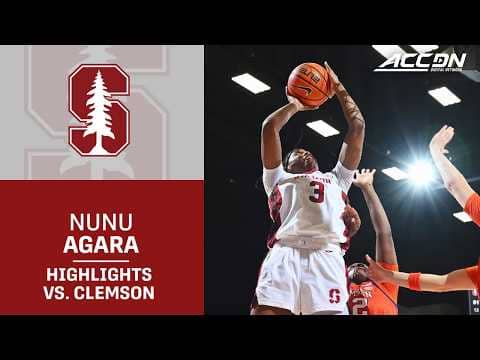 Stanford's Nunu Agara Highlights vs. Clemson