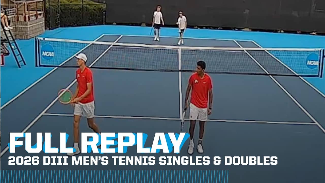 2026 NCAA DIII men's tennis singles and doubles championship | FULL REPLAY