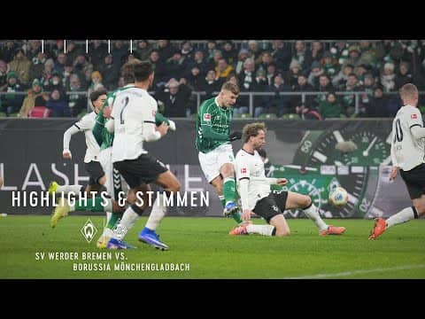SV Werder Bremen – Borussia M´gladbach 1:1 | „Der Frust überwiegt“ | Highlights und Interviews