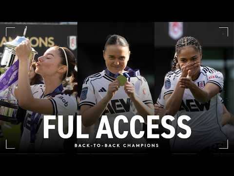 BACK-TO-BACK CHAMPIONS 🏆 | Behind-the-Scenes of Fulham Women's trophy presentation 🤳