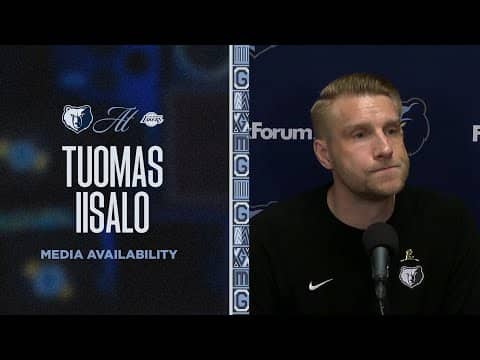 Tuomas Iisalo Press Conference | Grizzlies vs. Lakers