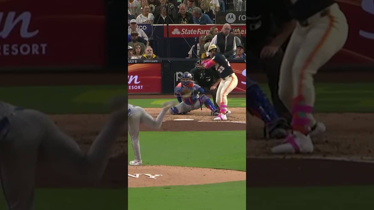 Christian Scott strikes out Fernando Tatis Jr. 🔥 #mlb #baseball #mets #sports #highlights