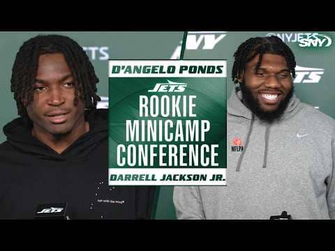 D'Angelo Ponds, Darrell Jackson Jr. react to their first day at Jets rookie minicamp