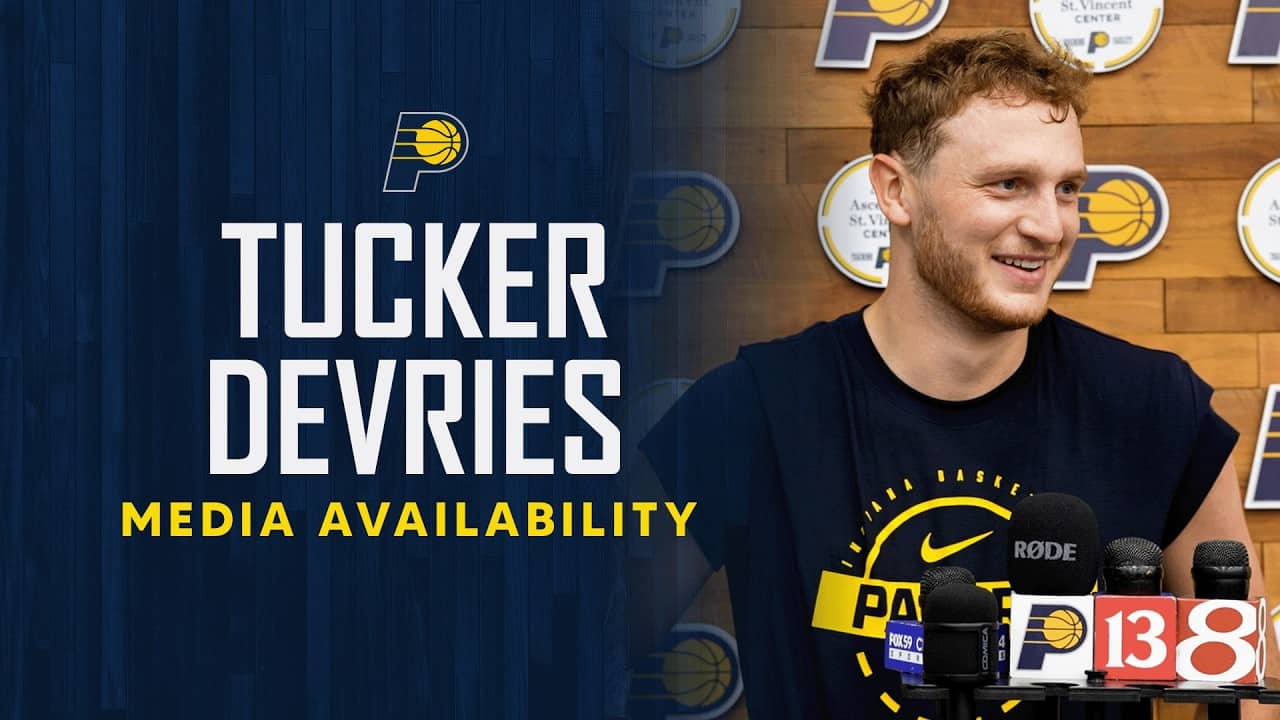 Indiana Pacers Pre-Draft Workouts: Tucker DeVries Media Availability (May 28, 2026)