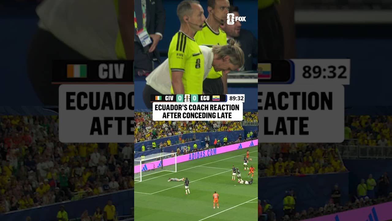 Heartbreaking ending for Ecuador head coach Sebastián Beccacece