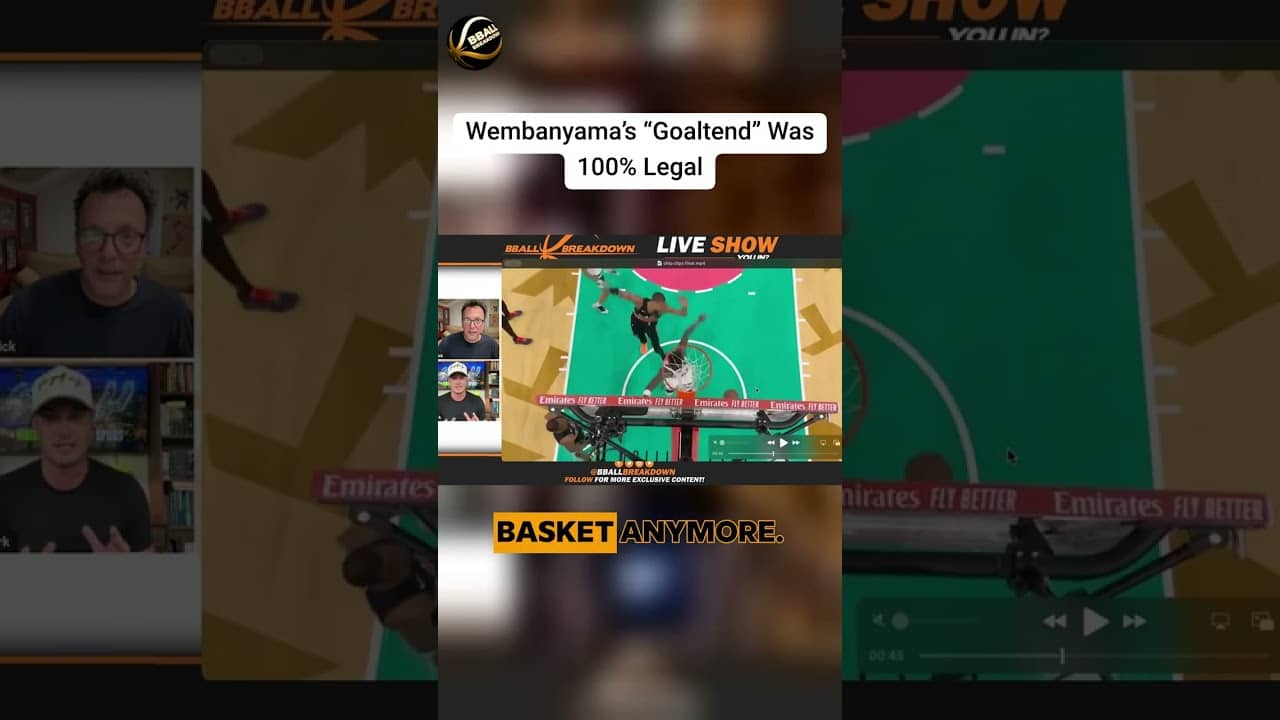 Why Wembanyama's "Goaltend" Was Actually a Legal Block (Slow-Mo Breakdown)