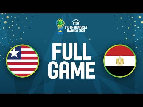 LIVE - Liberia v Egypt | FIBA U16 AfroBasket 2025 | Group Phase