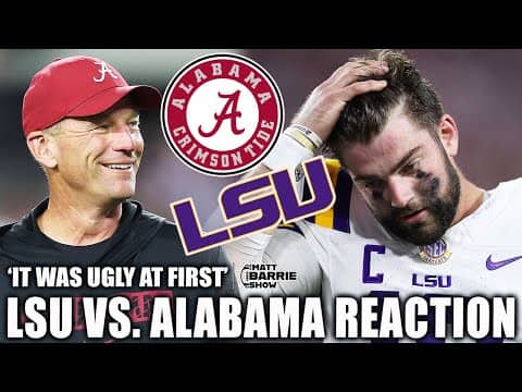 LSU vs. Alabama FULL REACTION: Paul Finebaum’s HONEST TAKES! | The Matt Barrie Show