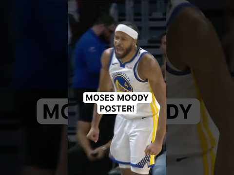 Moses Moody goes baseline for the poster