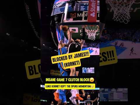 Spurs had a BLOCKED BY JAMES moment😮