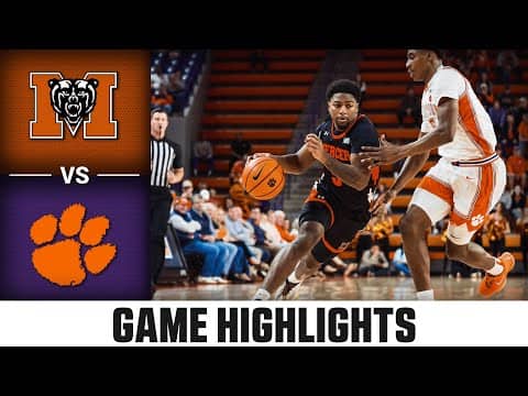 Mercer vs. Clemson Game Highlights | 2025-26 ACC Men's Basketball