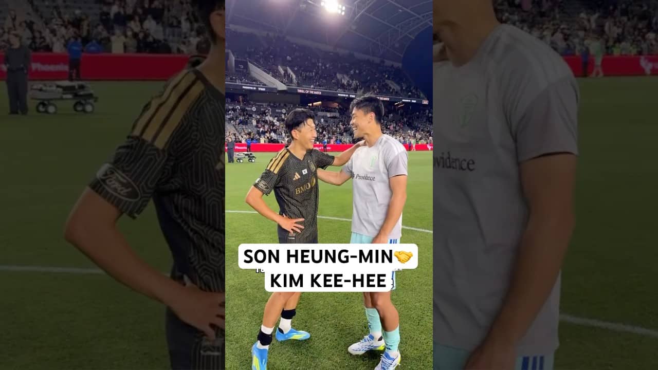 Former teammates Son Heung-Min and Kim Kee-Hee!🇰🇷