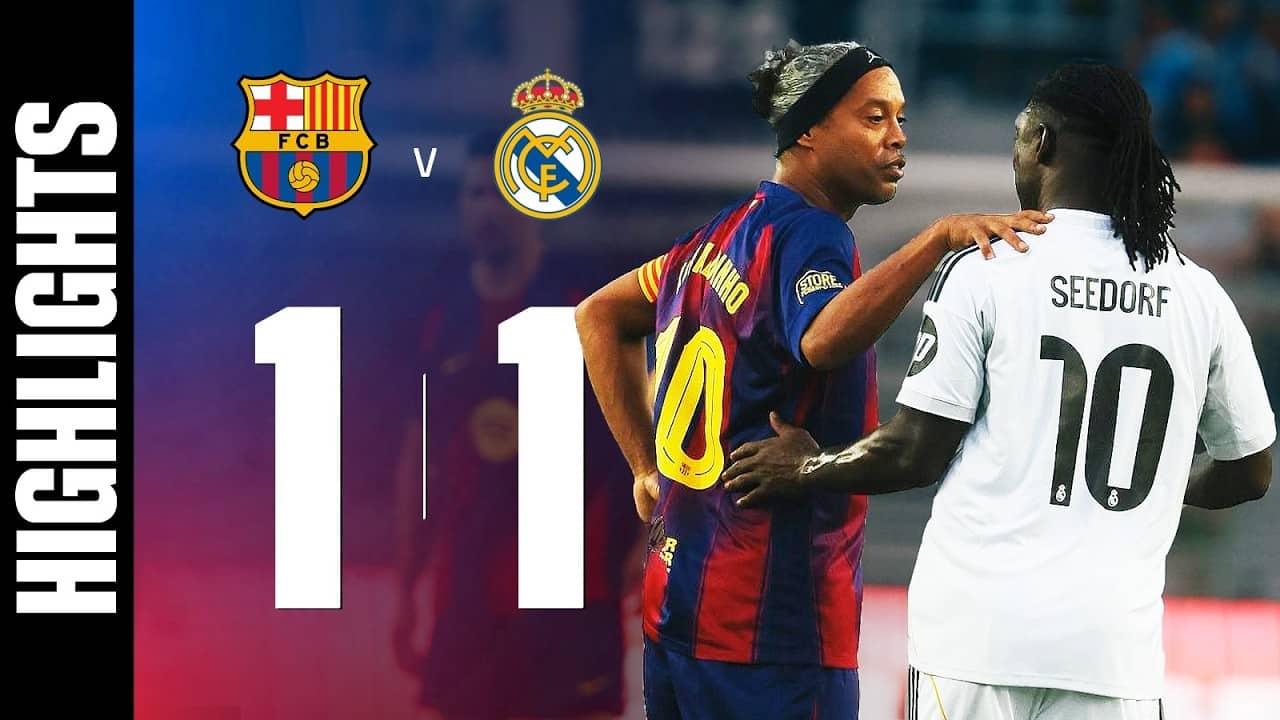 HIGHLIGHTS | BARÇA LEGENDS 1 vs 1 REAL MADRID LEYENDAS | EL CLÁSICO in MIAMI 🔵🔴