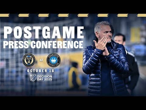 Press Conference | Bradley Carnell after the Union's match at Charlotte FC on Decision Day 2025