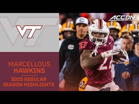 Marcellous Hawkins 2025 Regular Season Highlights | Virginia Tech Running Back