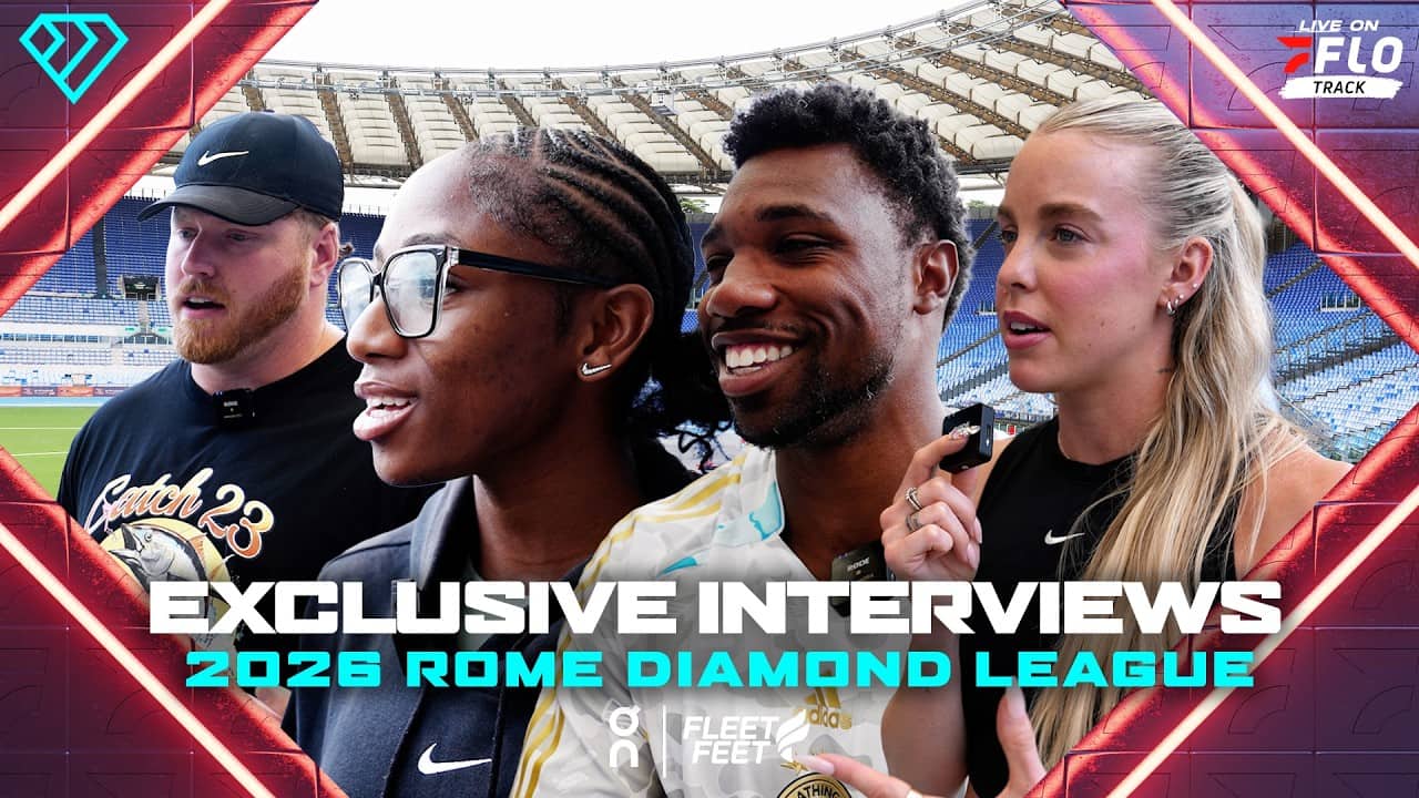 2026 Rome Diamond League Pre-Meet Interviews, Lyles, Jefferson-Wooden, Hodgkinson, and Crouser